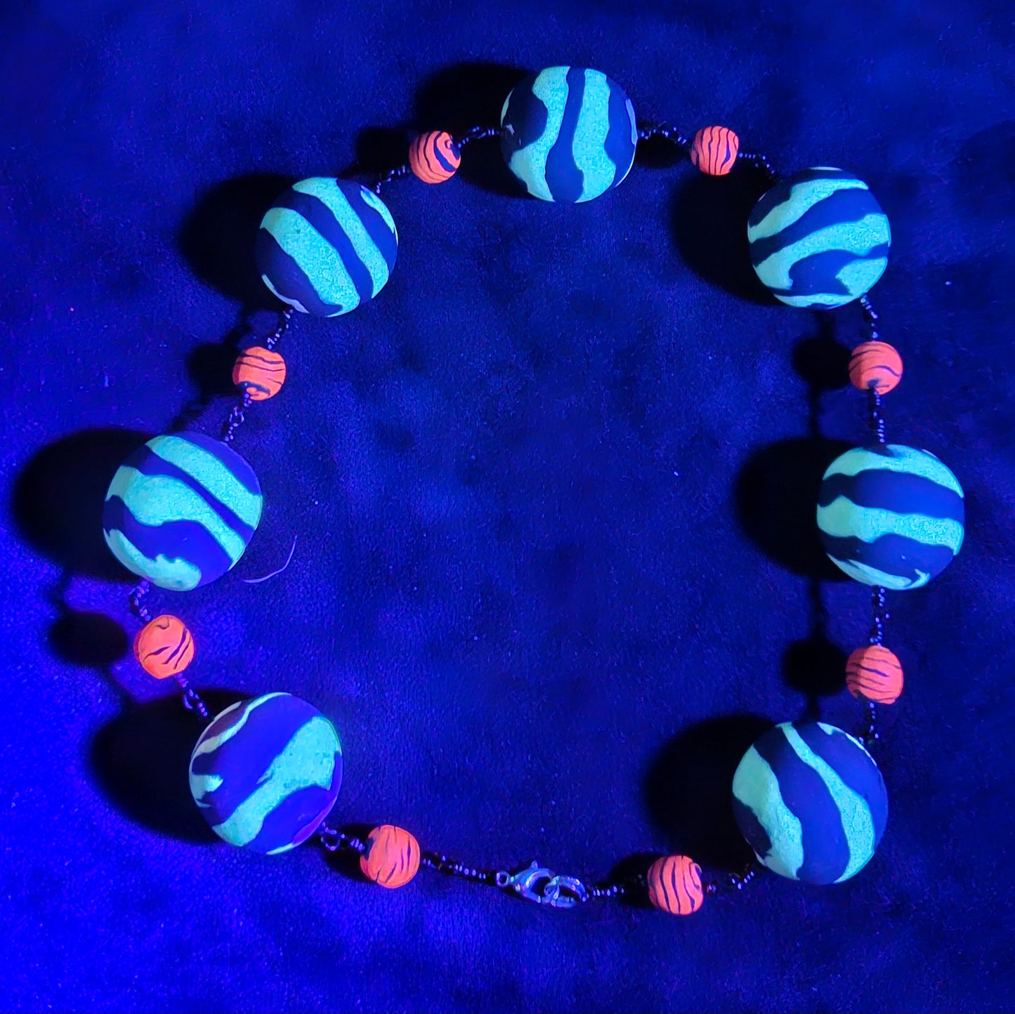 Fat Red Zebra Chunky Choker