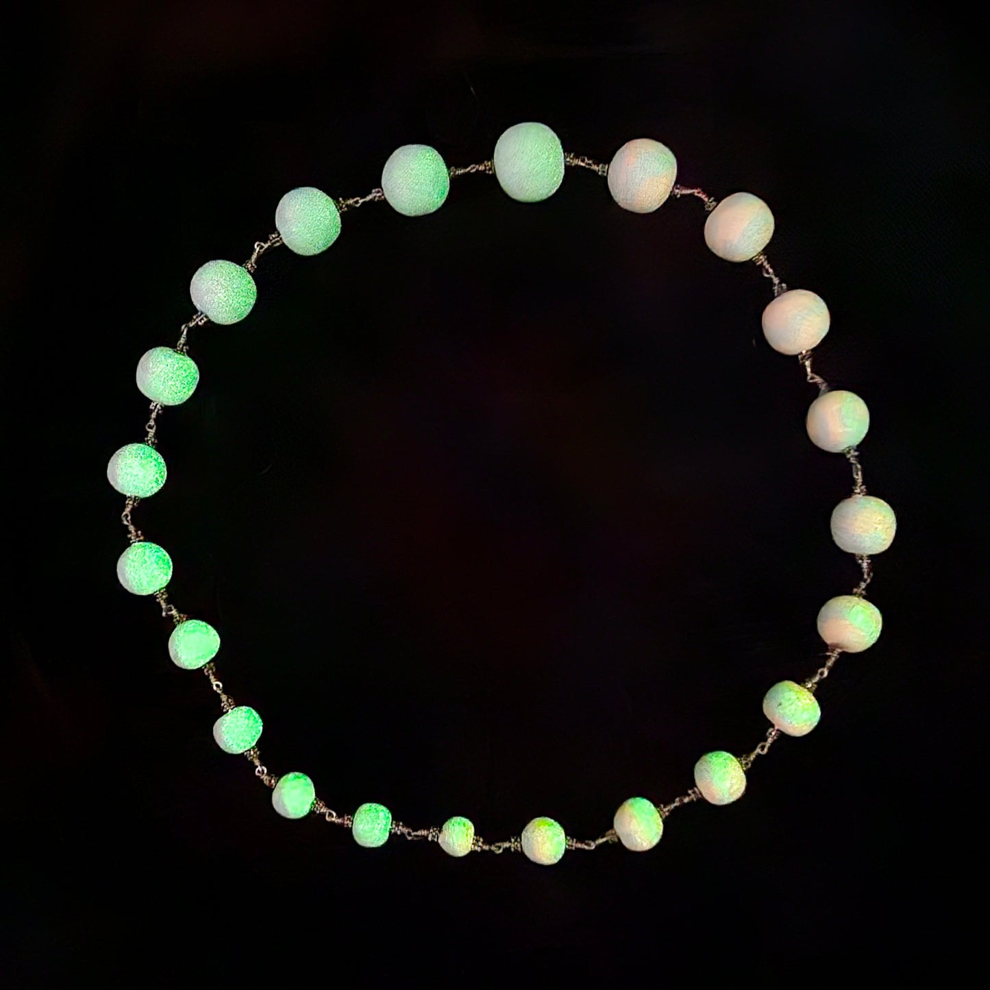 Cotton Candy Duality Long Bead Necklace