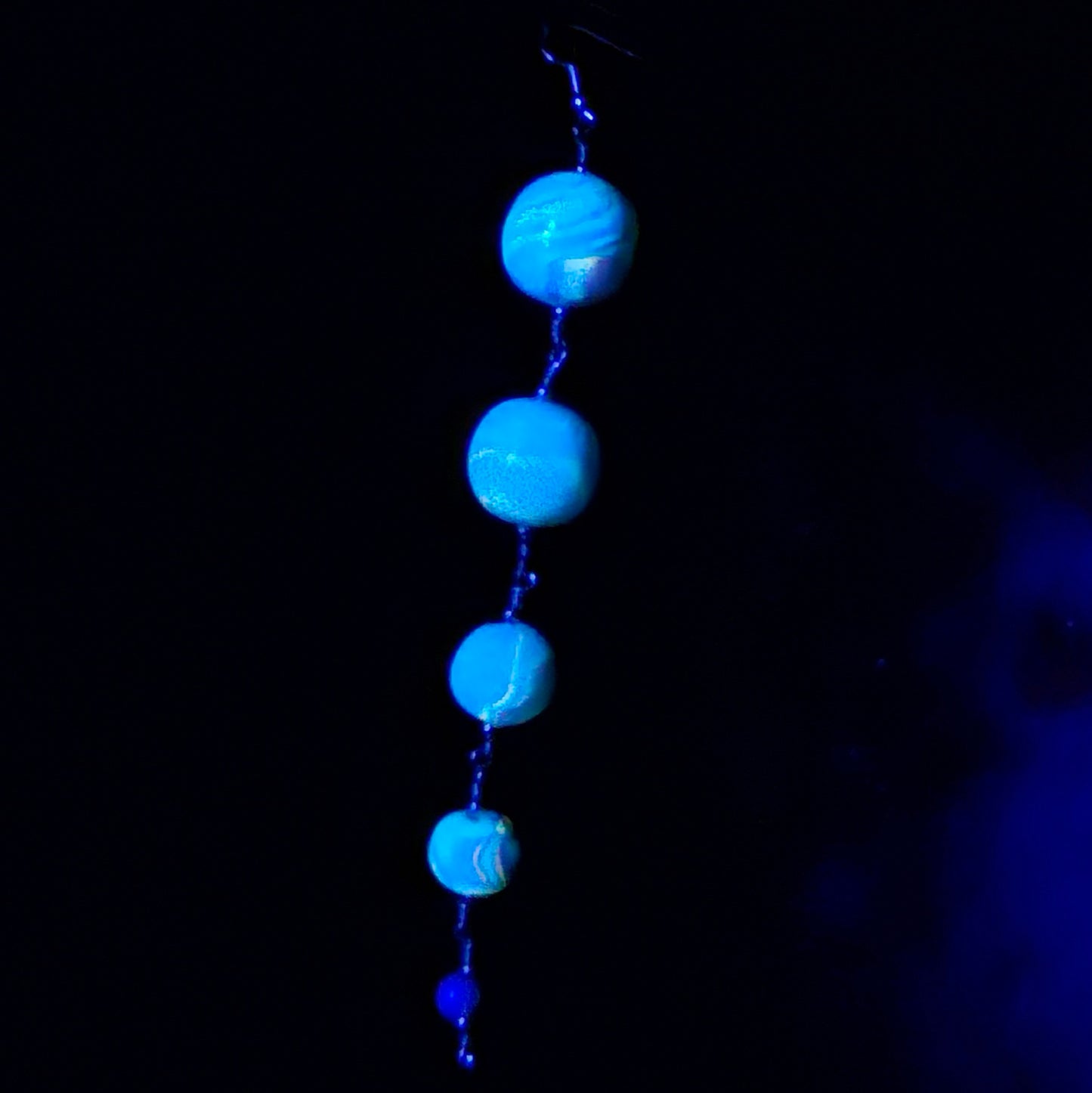 6am on a Mid-July Monday Dangle Bead Chain Single Earring