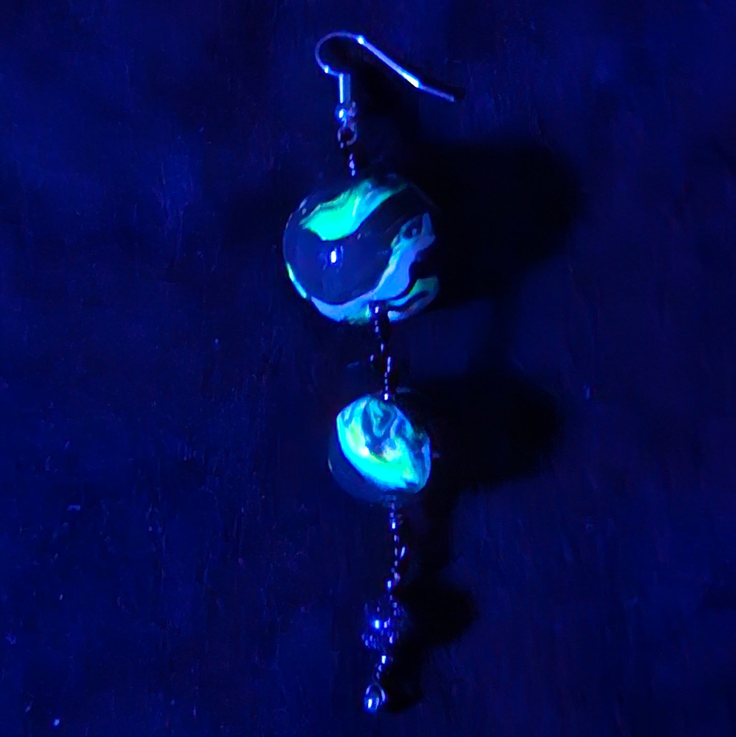 Disco mbobulated Peacock Single Dangle Earring