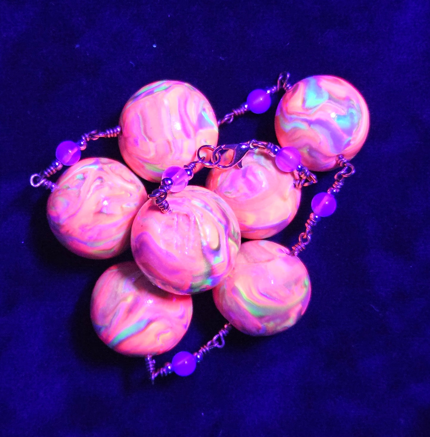 Raspberry Moon Opalite Chunky Choker