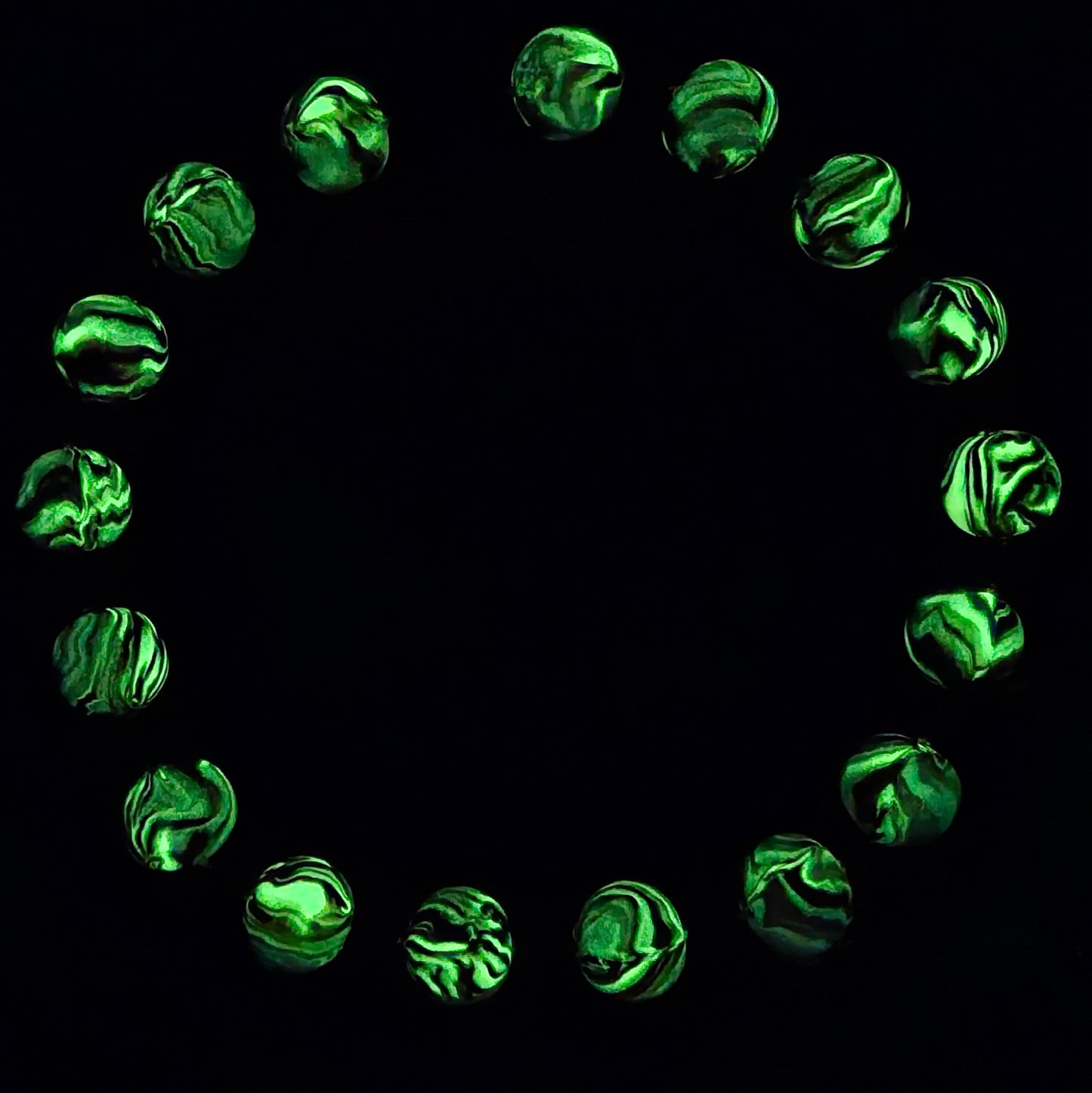 Smoke Glow Medium Bead Necklace