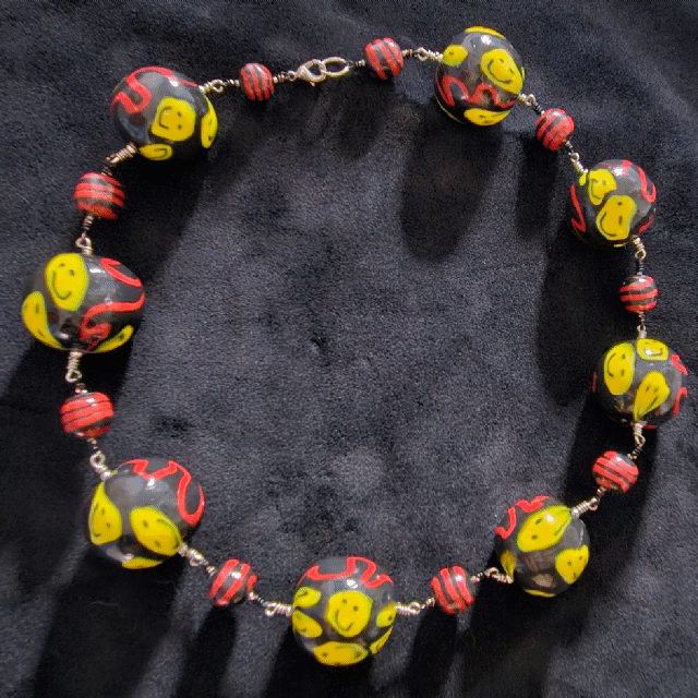 Melted Happiness and Chaos Chunky Bead Choker
